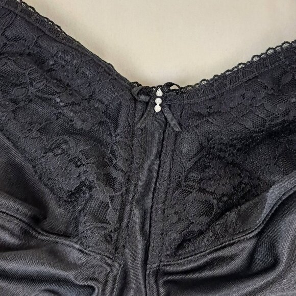 Amoena Nancy SB US Size 46G Black Bra Lace Detail Adj Straps Back Closure NWT - Picture 2 of 12